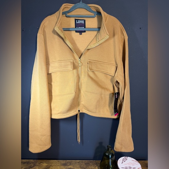 Love Love Love Jackets & Blazers - Love Love Love Athletic 94" brand crop sweatshirt. NWT